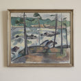 Load image into Gallery viewer, Vintage Mid Century Original Landscape Oil Painting from Sweden
