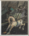 Load image into Gallery viewer, Mid Century Vintage Original Circus Painting from Sweden