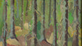 Load image into Gallery viewer, 1940's Mid Century Oil Painting of Colorful Woods from Sweden