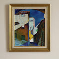 Load image into Gallery viewer, 1950's Vintage Art Original Cityscape Oil Painting from Sweden