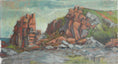 Load image into Gallery viewer, Mid Century Original Coastal Oil Painting From Sweden