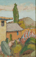 Load image into Gallery viewer, Vintage Art Room Original Landscape Oil Painting from Sweden