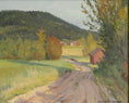 Load image into Gallery viewer, Mid Century Landscape Oil Painting From Sweden by S Holmgren