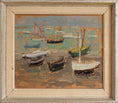 Load image into Gallery viewer, Vintage Art Room Original 1950's Mid Century Coastal Oil Painting