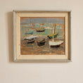 Load image into Gallery viewer, Vintage Art Room Original 1950's Mid Century Coastal Oil Painting