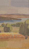 Load image into Gallery viewer, Original Landscape Oil Painting Vintage Mid Century From Sweden
