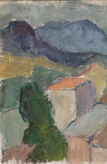 Load image into Gallery viewer, Vintage Original Mid Century Landscape Oil Painting from Sweden