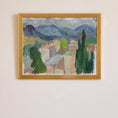Load image into Gallery viewer, Vintage Original Mid Century Landscape Oil Painting from Sweden