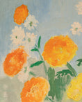 Load image into Gallery viewer, Vintage Mid Century Original Blooming Garden Oil Painting from Sweden