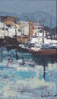 Load image into Gallery viewer, Mid Century Original Vintage Coastal Oil Painting from Sweden