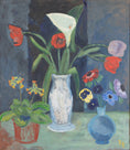 Load image into Gallery viewer, Vintage Art Large Still Life Original Floral Oil Painting From Sweden