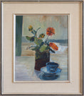 Load image into Gallery viewer, Vintage Art Room Original Floral Oil Painting From Sweden