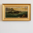 Load image into Gallery viewer, Original Seascape Oil Painting Vintage From Sweden