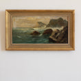 Load image into Gallery viewer, Vintage Coastal Original Oil Painting From Sweden
