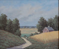 Load image into Gallery viewer, Vintage Art Original Chicken Oil Painting From Sweden
