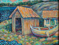 Load image into Gallery viewer, Affordable Art Mid Century Vintage Original Oil Painting from Sweden