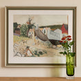 Load image into Gallery viewer, Mid Century Original Coastal Painting By G Karlmark Sweden