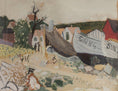 Load image into Gallery viewer, Mid Century Original Coastal Painting By G Karlmark Sweden