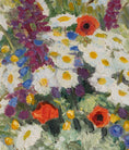 Load image into Gallery viewer, Mid Century Original Floral Oil Painting from Sweden