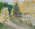 Load image into Gallery viewer, Colorful Swedish Vintage Original Landscape Oil Painting