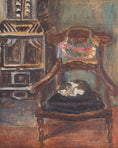 Load image into Gallery viewer, Vintage Art Room Original Oil Painting from Sweden