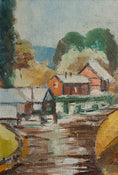 Load image into Gallery viewer, Mid Century Vintage Original Landscape Oil Painting From Sweden