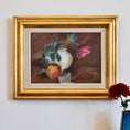 Load image into Gallery viewer, Mid Century Vintage Art Original Still Life Oil Painting from Sweden