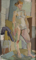 Load image into Gallery viewer, Vintage Original Figurative Oil Painting from Sweden