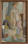 Load image into Gallery viewer, Vintage Original Figurative Oil Painting from Sweden