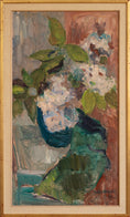 Load image into Gallery viewer, Mid Century Vintage Art Original Interior Oil Painting from Sweden