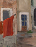 Load image into Gallery viewer, Vintage Art Original Charming Cityscape Oil Painting from Sweden