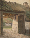 Load image into Gallery viewer, Vintage Farmhouse Oil Painting from Sweden