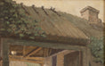Load image into Gallery viewer, Vintage Farmhouse Oil Painting from Sweden