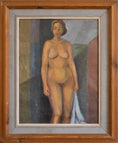 Load image into Gallery viewer, Mid Century Figurative Oil Painting From Sweden
