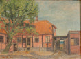 Load image into Gallery viewer, Original Charming Vintage Art Farmhouse Oil Painting Sweden