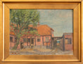 Load image into Gallery viewer, Original Charming Vintage Art Farmhouse Oil Painting Sweden
