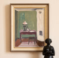 Load image into Gallery viewer, Original Vintage Mid Century Interior Oil Painting from Sweden