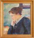 Load image into Gallery viewer, Vintage Swedish Woman's Portrait Oil Painting From Sweden