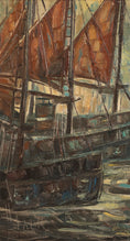 Load image into Gallery viewer, Vintage Art Expressive Oil Painting From Sweden