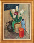 Load image into Gallery viewer, Vintage Mid Century Interior Oil Painting From Sweden