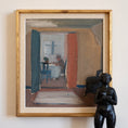 Load image into Gallery viewer, Mid Century Original Interior Oil Painting From Sweden