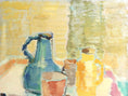 Load image into Gallery viewer, Swedish Mid Century Vintage Art Still Life Oil Painting