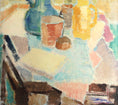 Load image into Gallery viewer, Swedish Mid Century Vintage Art Still Life Oil Painting
