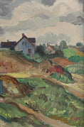 Load image into Gallery viewer, Mid Century Original Landscape Oil Painting By K Ohlsson Sweden