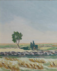 Load image into Gallery viewer, Mid Century Original Landscape Oil Painting from Sweden