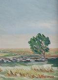 Load image into Gallery viewer, Mid Century Original Landscape Oil Painting from Sweden
