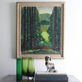 Load image into Gallery viewer, Mid Century Vintage Landscape Oil Painting From Sweden