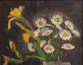 Load image into Gallery viewer, Vintage Mid Century Swedish Art Still Life Oil Painting of Daisies