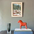 Load image into Gallery viewer, Mid Century Original Winterscape Oil Painting From Sweden