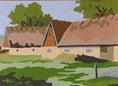 Load image into Gallery viewer, Mid Century Original Farmhouse Oil Painting From Sweden